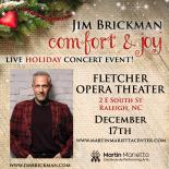 Graphic with text and photo of Jim Brickman