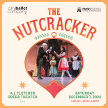 Cary Ballet Company's Nutcracker 2024 ornament on light background